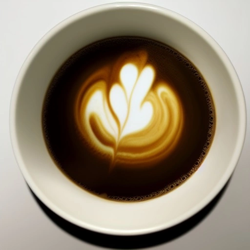 16875-4139475775-Coffee in a coffee cup with milk swirling viewed from the top, Yoji Shinkawa.webp